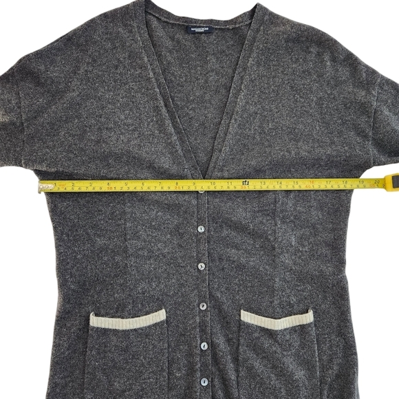 MAGASCHONI 100% cashmere cardigan gray and beige (probably medium) - Picture 10 of 11